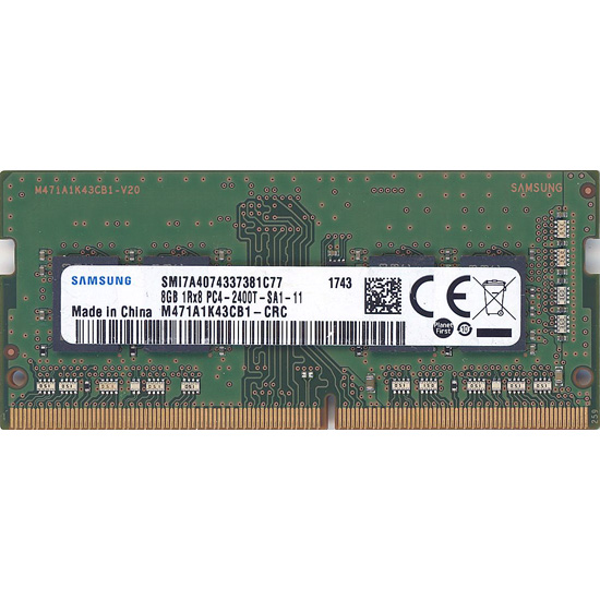 【中古】SAMSUNG　M471A1K43CB1-CRC　SODIMM DDR4 PC4-19200 8GB