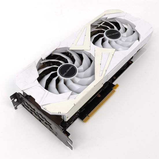 【中古】玄人志向グラボ　GALAKURO GK-RTX3060Ti-E8GB/WHITE/LHR　PCIExp 8GB