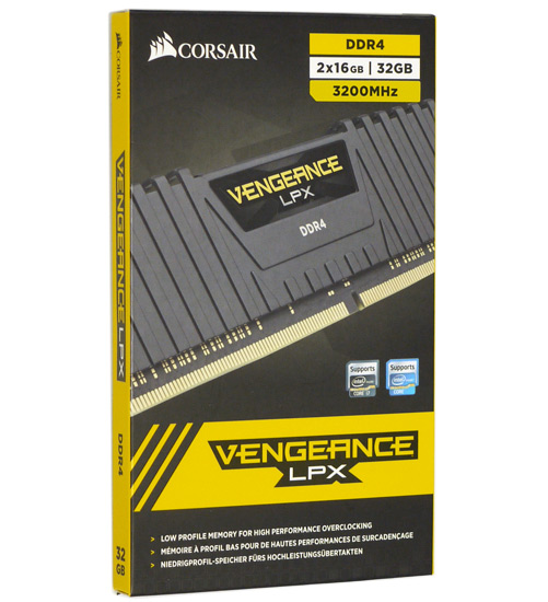 【中古】Corsair　デスクトップ用 CMK32GX4M2E3200C16　DDR4 PC4-25600 16GB 2枚組 元箱あり