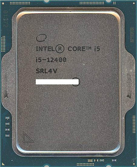 【中古】Core i5 12400　2.5GHz LGA1700 65W　SRL4V