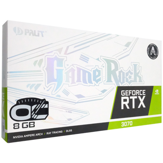 【中古】PALIT　GeForce RTX 3070 GameRock OC 8GB　NE63070H19P2-1040G　PCIExp 8GB 元箱あり