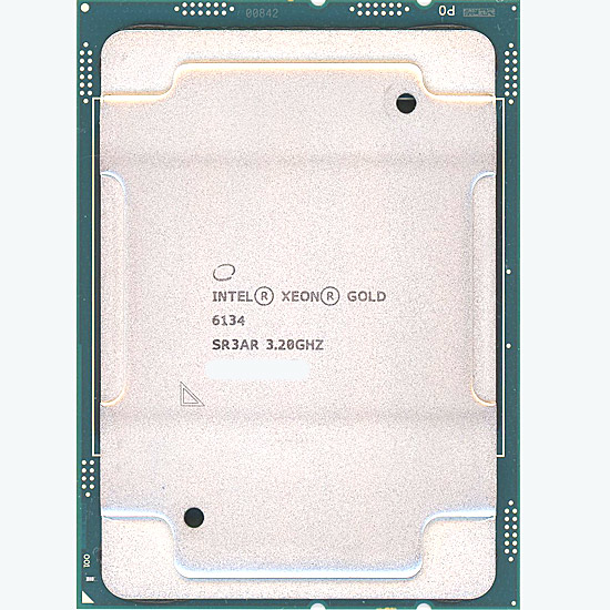 【中古】Xeon Gold 6134　3.2GHz 130W LGA3647　SR3AR