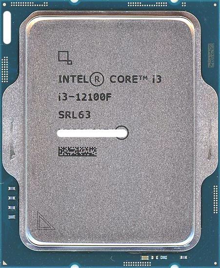 【中古】Core i3 12100F　3.3GHz 12M LGA1700 58W　SRL63