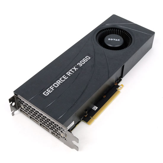 【中古】ZOTAC製グラボ　NVIDIA Geforce RTX 3060 ZT-A30600A-10B　PCIExp 12GB