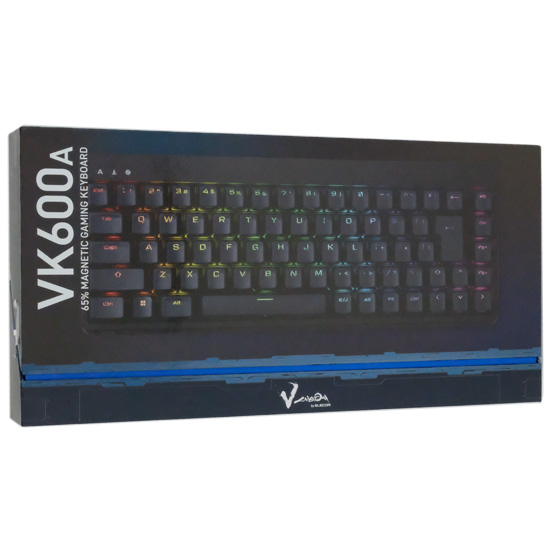 【中古】ELECOM　ゲーミングキーボード V custom　TK-VK600ABK　ブラック 元箱あり