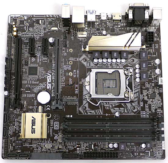 【中古】ASUS MicroATXマザーボード　H170M-PLUS　LGA1151