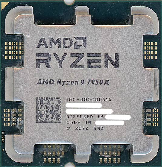 【中古】AMD　Ryzen 9 7950X 100-000000514　4.5GHz SocketAM5