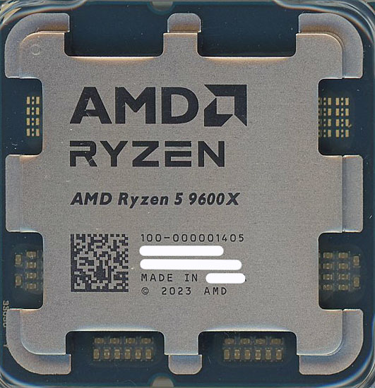 【中古】AMD　Ryzen 5 9600X 100-000001405　3.9GHz Socket AM5