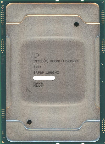【中古】Intel Xeon Bronze 3204　1.9GHz 85W LGA3647　SRFBP