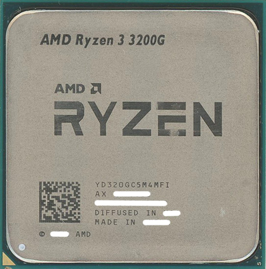 【中古】AMD　Ryzen 3 3200G YD320GC5M4MFI　3.6GHz SocketAM4