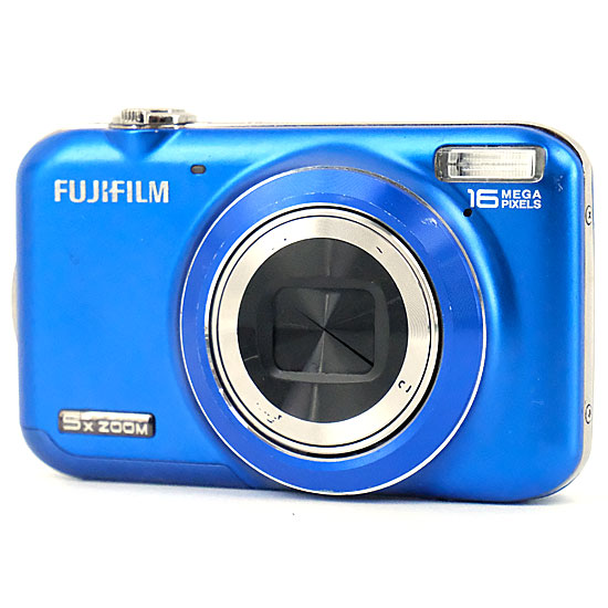 【中古】FUJIFILM　FinePix JX400　ブルー/1600万画素　液晶画面いたみ　本体のみ