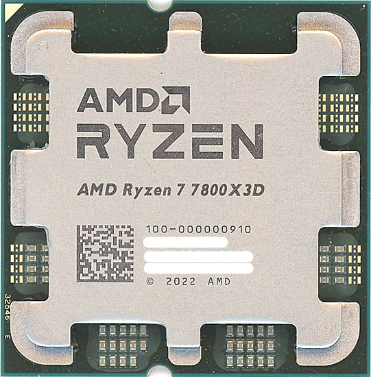 【中古】AMD　Ryzen 7 7800X3D 100-000000910　4.2GHz Socket AM5