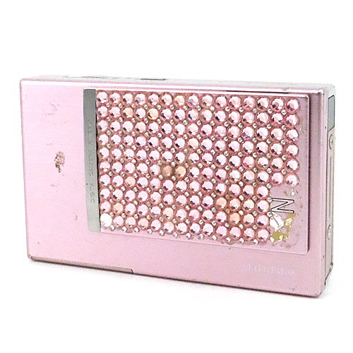 【中古】FUJIFILM デジカメ　FinePix Z200fd　ピンク/1000万画素　本体・液晶画面いたみ