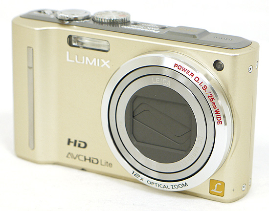【中古】Panasonic　LUMIX DMC-TZ10　ゴールド/1210万画素　本体いたみ