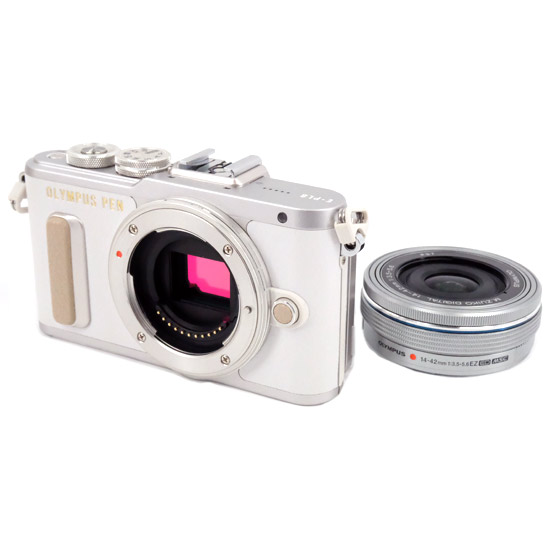 【中古】OLYMPUS　PEN E-PL8 14-42mm EZレンズキット ホワイト