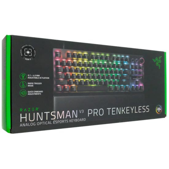 【中古】Razer　Huntsman V3 Pro Tenkeyless JP RZ03-04981300-R3J1　ブラック 元箱あり