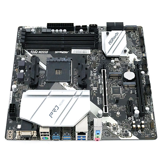 【中古】ASRock製 MicroATXマザボ　B550M Pro4　SocketAM4