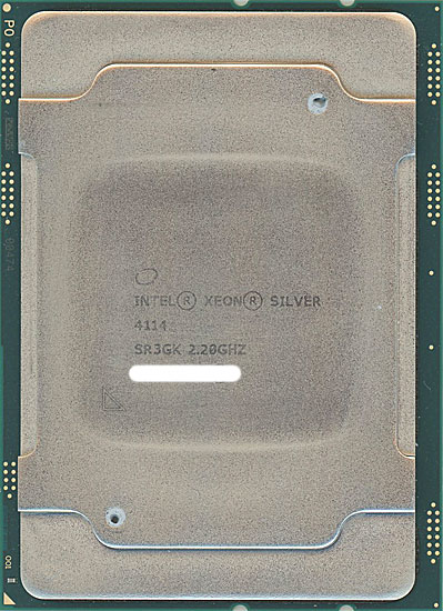 【中古】Xeon Silver 4114　2.2GHz 10M LGA3647 85W　SR3GK