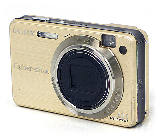【中古】SONY製　Cyber-shot DSC-W170　ゴールド　1010万画素　本体のみ