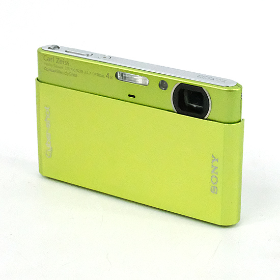【中古】SONY製　Cyber-shot DSC-T77　グリーン　1010万画素　訳あり