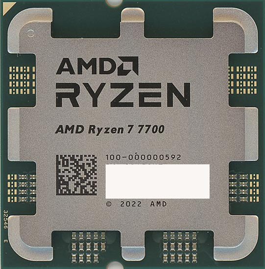 【中古】AMD　Ryzen 7 7700 100-000000592　3.8GHz Socket AM5