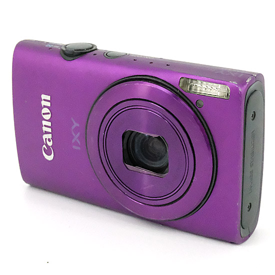 【中古】Canon製　デジカメ IXY 600F　パープル　1210万画素　本体いたみ