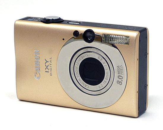 【中古】Canon製　IXY DIGITAL 20IS　キャメル　800万画素　バッテリーなし