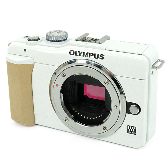 【中古】OLYMPUS　マイクロ一眼 E-PL1s ボディ　ホワイト　訳あり