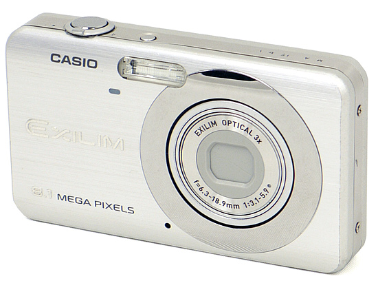【中古】CASIO製　EXILIM ZOOM EX-Z80　シルバー　810万画素　液晶画面いたみ