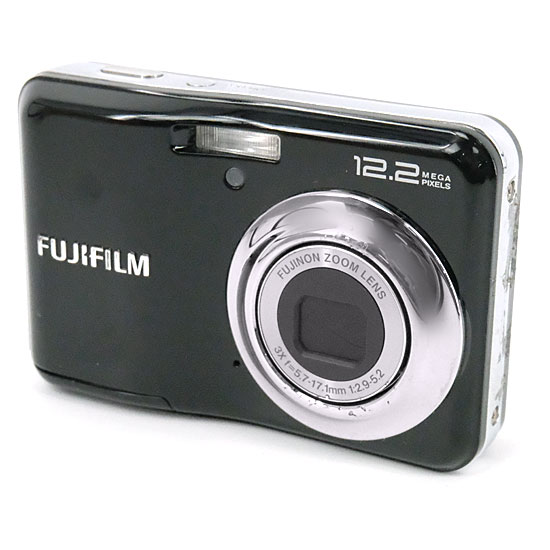 【中古】FUJIFILM　デジタルカメラ FX-A220B　1220万画素　本体のみ　液晶画面いたみ