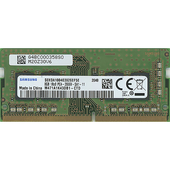 【中古】SAMSUNG　M471A1K43DB1-CTD　SODIMM DDR4 PC4-21300 8GB