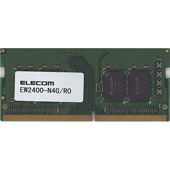 【中古】ELECOM　EW2400-N4G/RO　SODIMM DDR4 PC4-19200 4GB