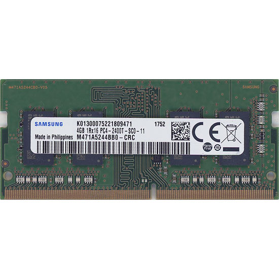 【中古】SAMSUNG　M471A5244BB0-CRC　SODIMM DDR4 PC4-19200 4GB