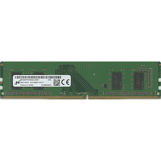 【中古】Micron　MTA4ATF51264AZ-2G6E1　DDR4 PC4-2666V 4GB