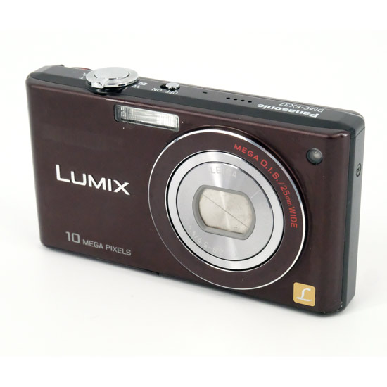 【中古】Panasonic　LUMIX DMC-FX37-T　ブラウン/1010万画素　本体いたみ
