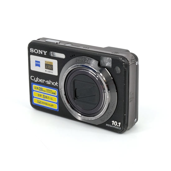 【中古】SONY製　Cyber-shot DSC-W170　ブラック　1010万画素
