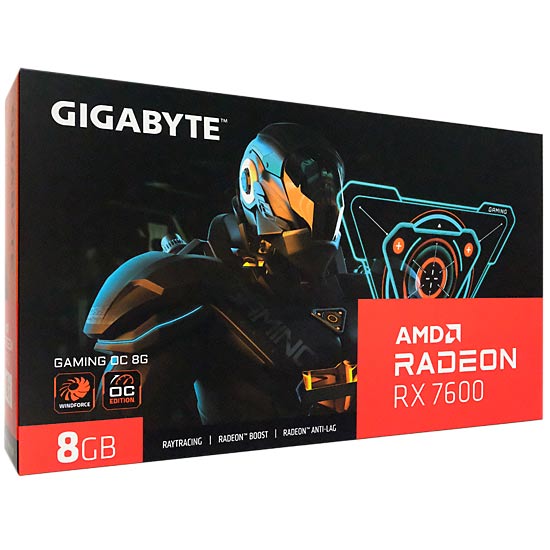 【中古】GIGABYTE製グラボ　GV-R76GAMING OC-8GD　PCIExp 8GB 元箱あり