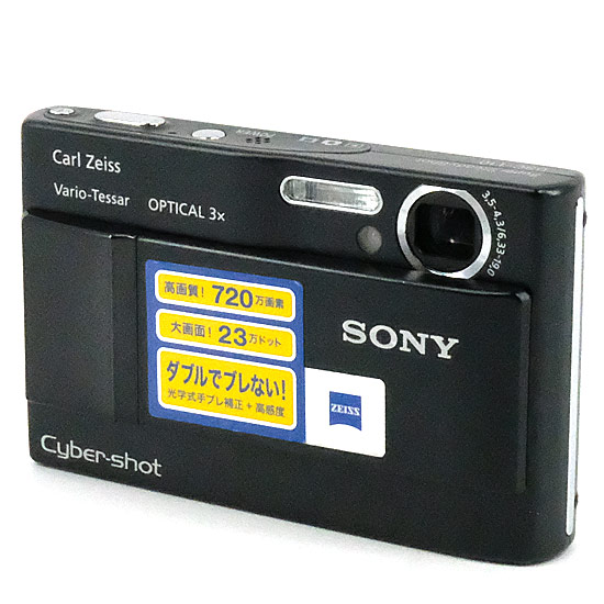 【中古】SONY製　Cyber-shot DSC-T10　ブラック　720万画素　本体のみ