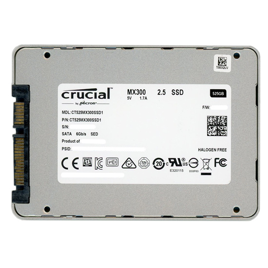 【中古】crucial　内蔵SSD Crucial MX300 CT525MX300SSD1　525GB　1000〜2000時間以内