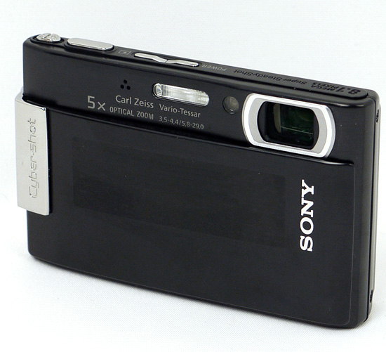 【中古】SONY製　Cyber-shot DSC-T200　ブラック　810万画素　液晶画面いたみ