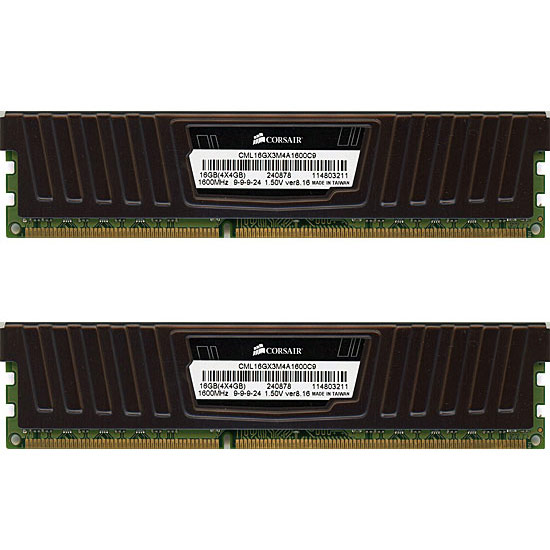 【中古】Corsair　CML16GX3M4A1600C9　DDR3 PC3-12800 4GB　2枚のみ