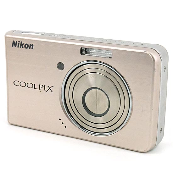 【中古】Nikon製　デジカメ COOLPIX S520　ブロンズ/800万画素　液晶画面いたみ