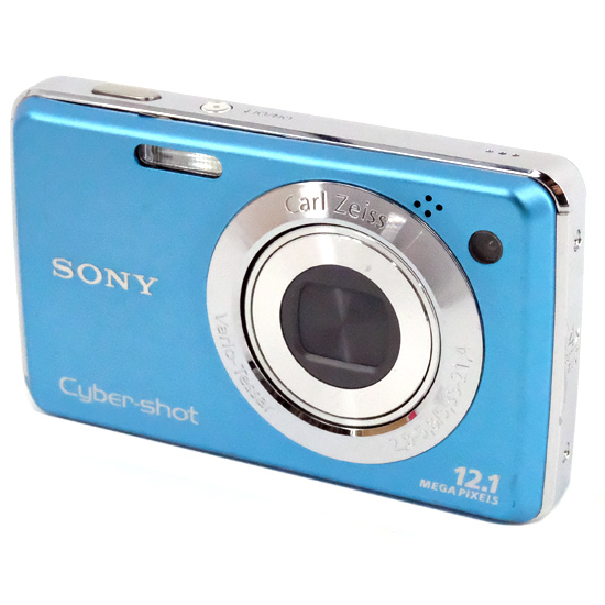 【中古】SONY製　Cyber-shot DSC-W220　ブルー　1210万画素