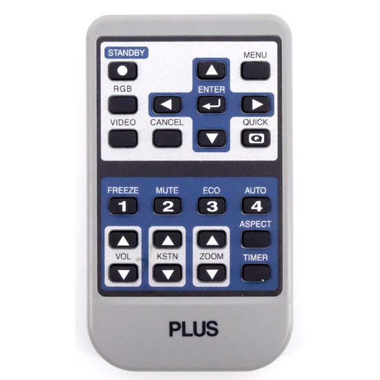 【中古】PLUS　プロジェクター用リモコン　U5/V3-100R