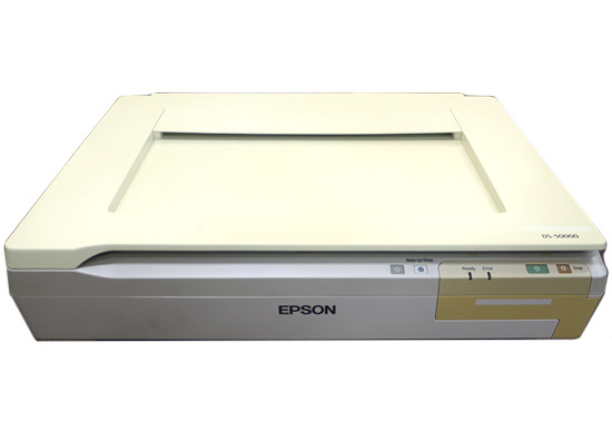 【中古】EPSON製　A3フラットベッドスキャナー　DS-50000　本体いたみ