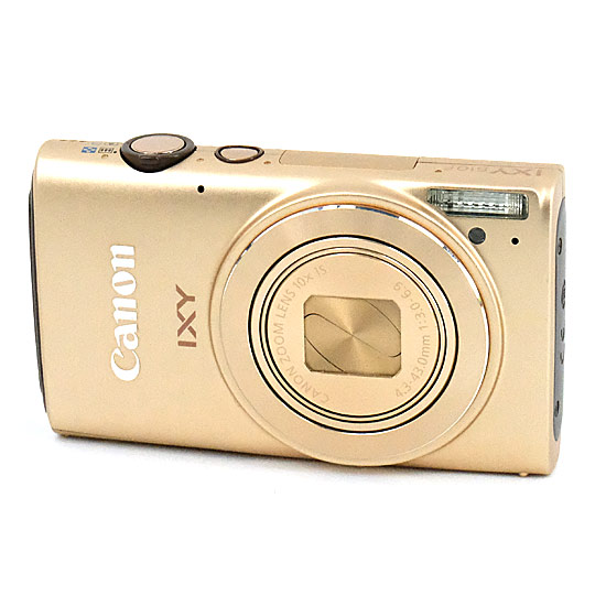 【中古】Canon製　デジカメ IXY 610F　ゴールド　1210万画素　液晶画面いたみ