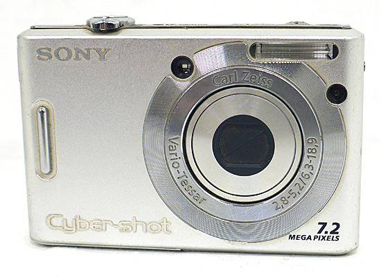 【中古】SONY製　Cyber-shot DSC-W35　720万画素　本体いたみ