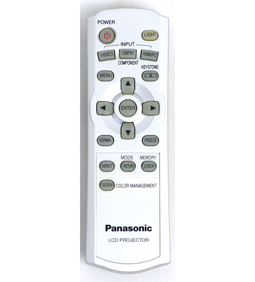 【中古】Panasonic　プロジェクター用リモコン　N2QAEA000024