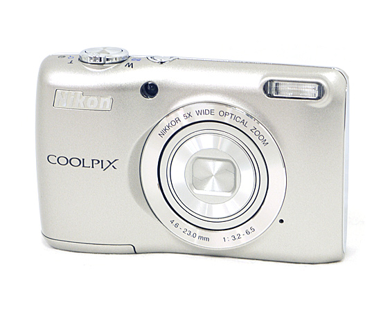 【中古】Nikon　デジカメ COOLPIX L26　シルバー　1610万画素　本体のみ　液晶画面いたみ