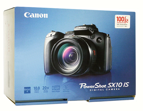 【中古】Canon製　PowerShot SX10 IS　1000万画素　液晶いたみ 元箱あり